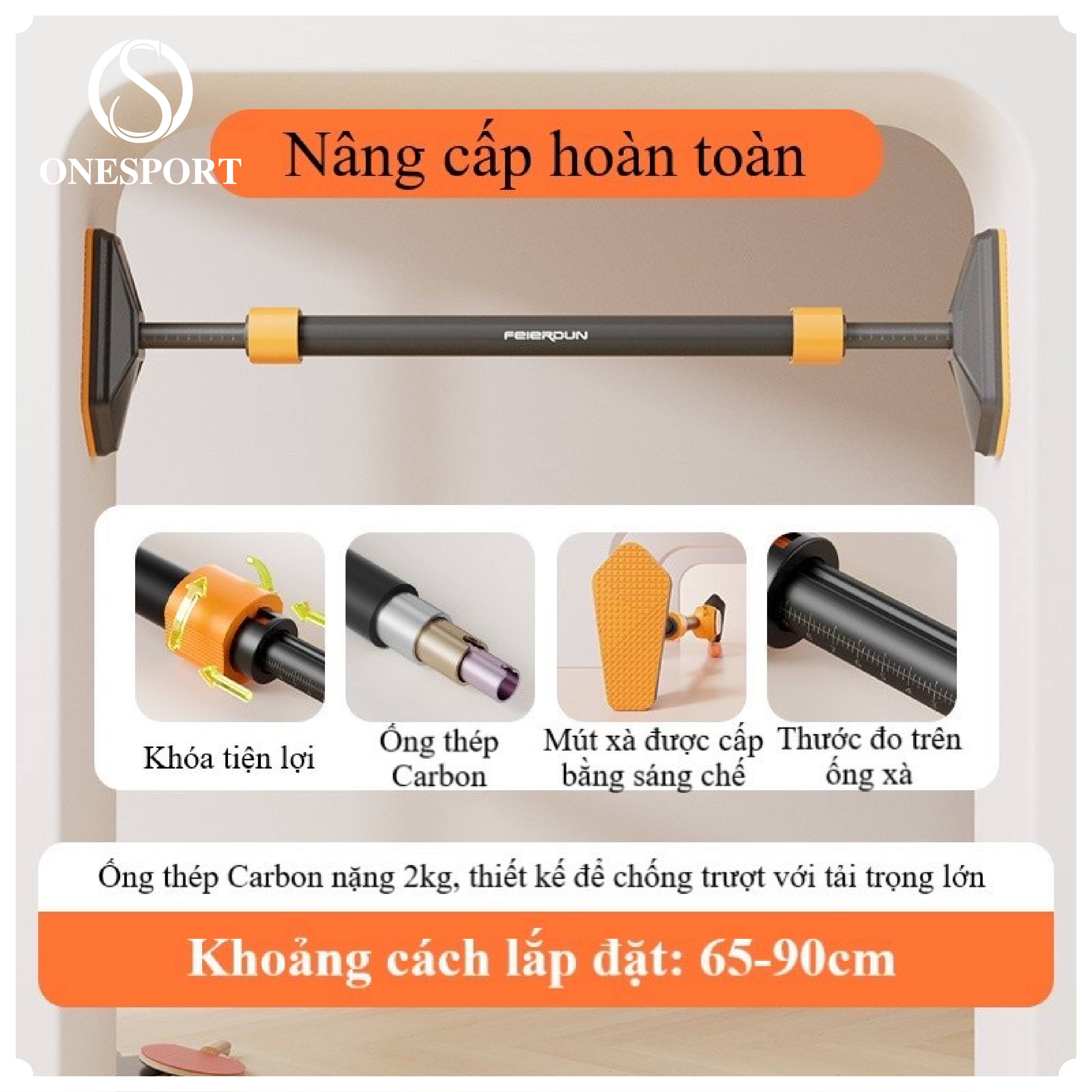 Xà đơn FED-DG-02 thép carbon cao cấp