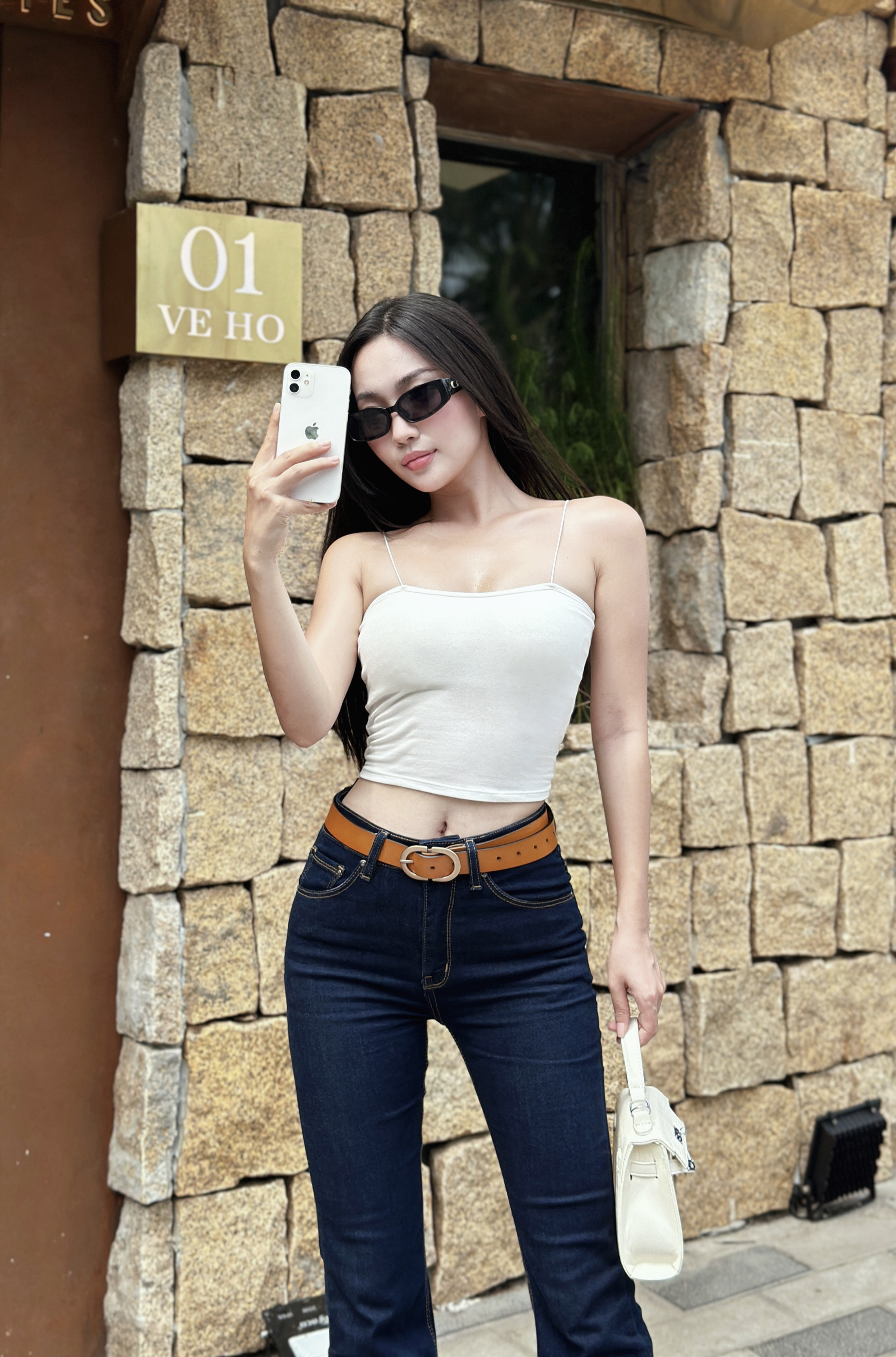 Thắt Lưng Da Nữ Dây Nịt Nữ Thời Trang Mặt Tròn Aaa Jeans