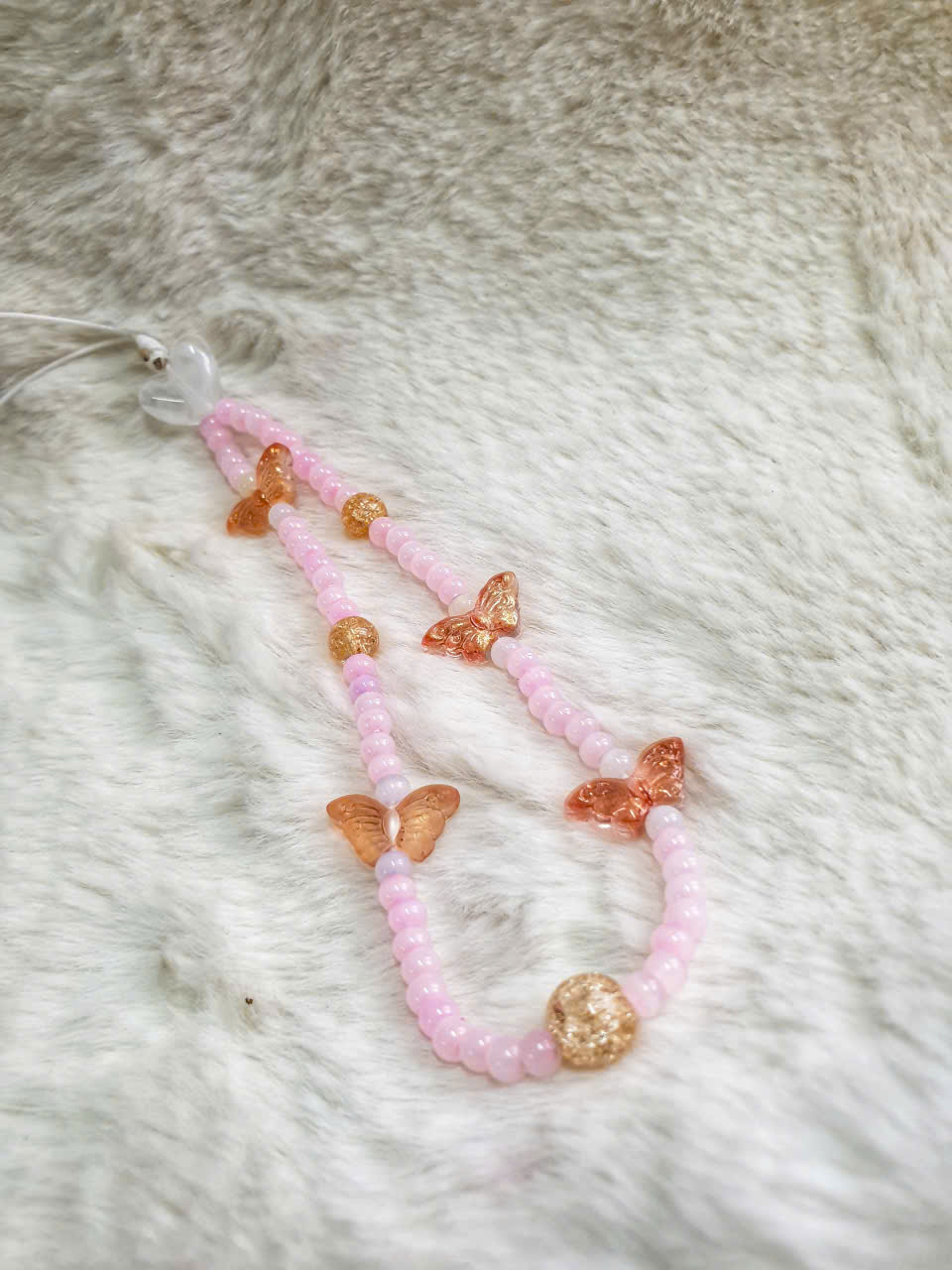 Handmade Bag Charm / Keychain / Phone Lanyard “Sky Dream”