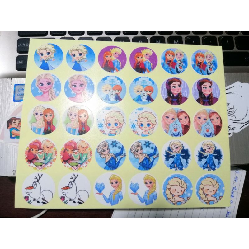 30 miếng dán stickers hình CÔNG CHÚA ELSA FROZEN