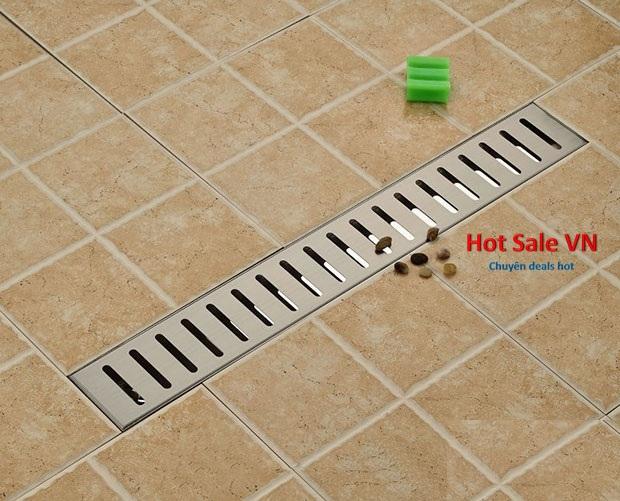 Ga thoát sàn loại dài 40cm, inox 304