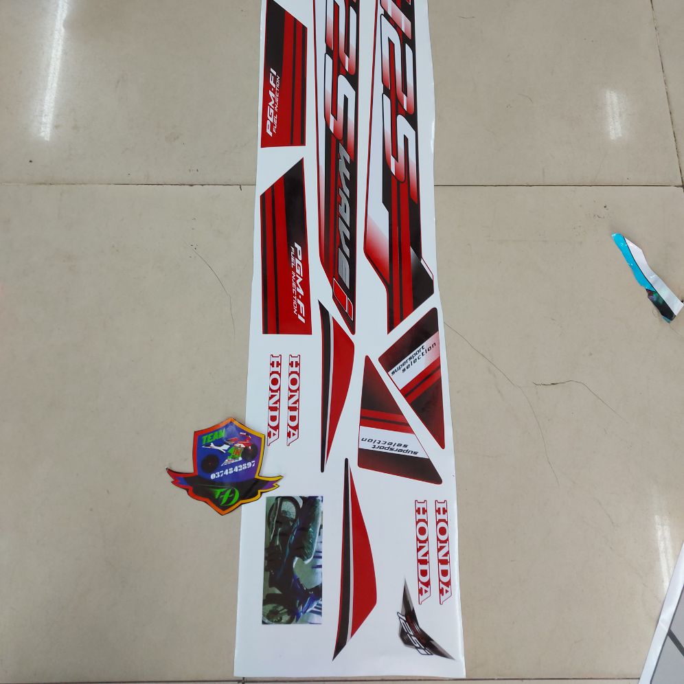Tem xe future lên wave i , tem rời 3 lớp bóng cao cấp