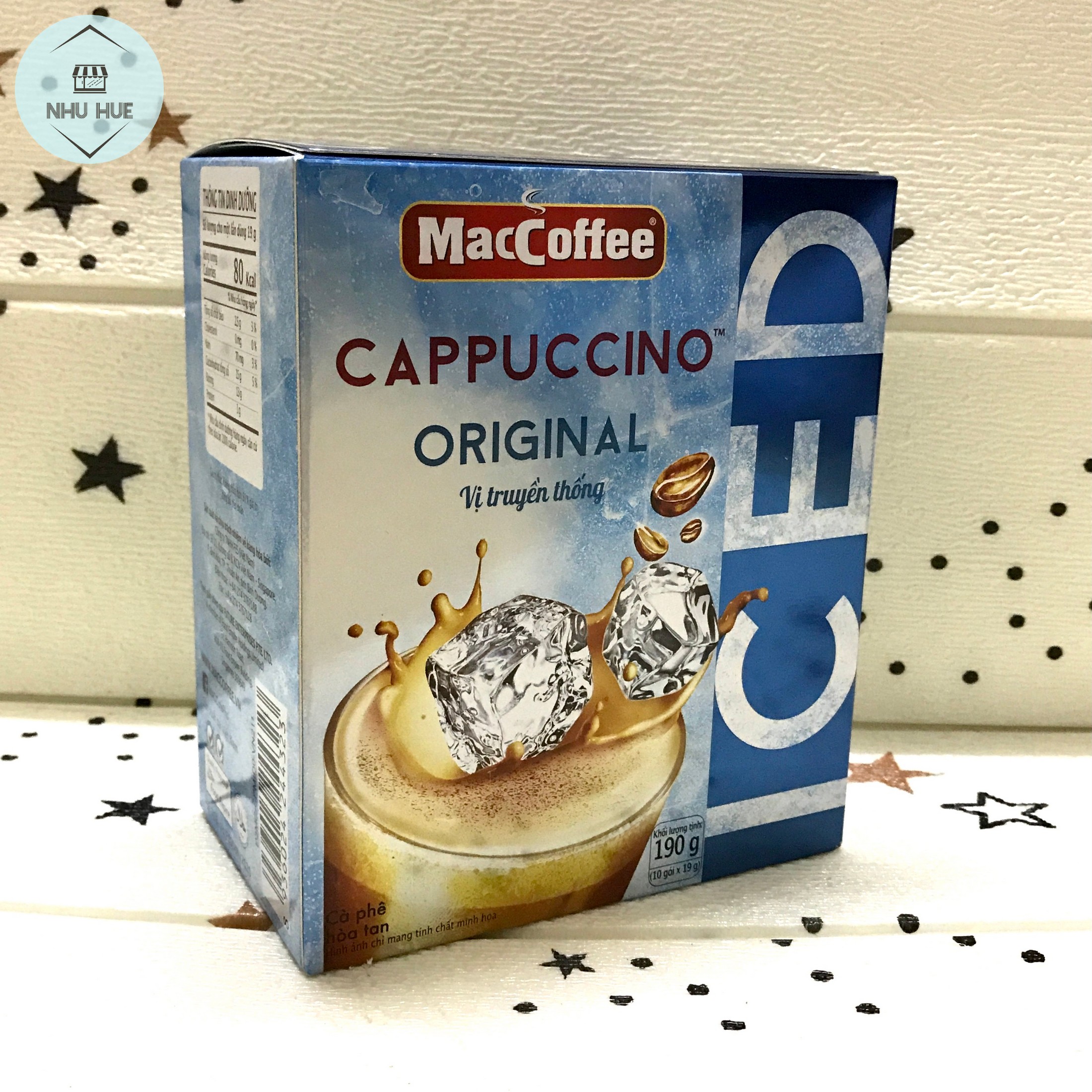 Cà phê MacCoffee Cappuccino (10 gói x 19 g)