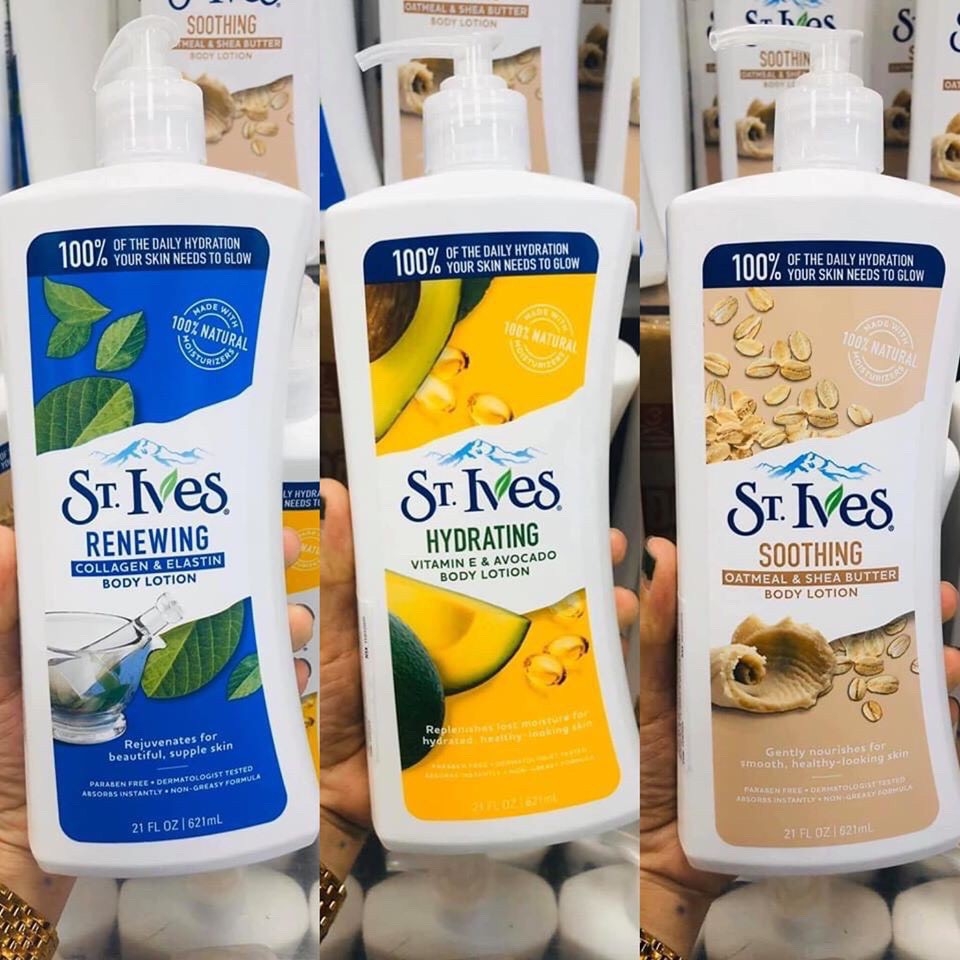 (Mẫu mới) Sữa Dưỡng Thể Toàn Thân STIVES 621ml