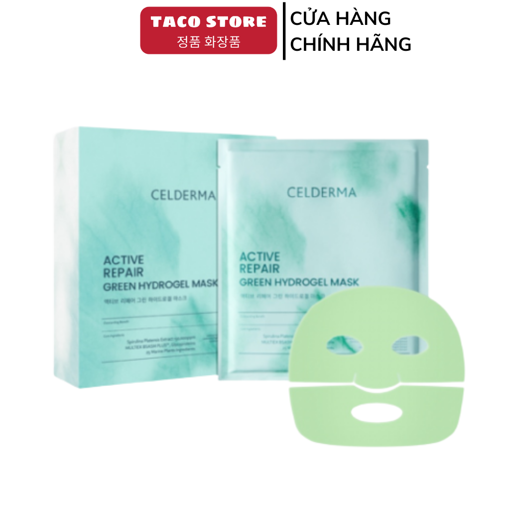 Mặt Nạ Tảo Xoắn Dạng Thạch Celderma Active Repair Green Hydrogel Mask