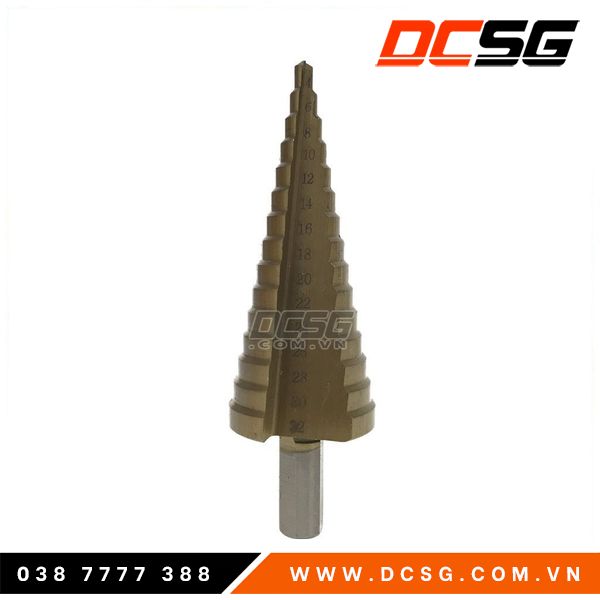 Mũi khoan bậc (4-32mm) phủ Titan Tolsen 758723