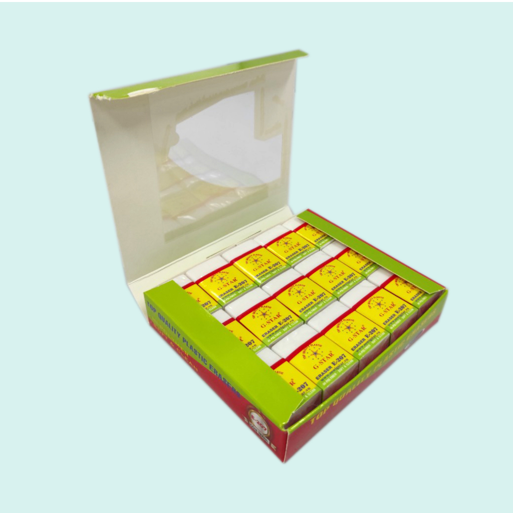 Combo 10 Cái Gôm Bút Chì G-Star E207 ( Trắng, đen ) - VPP Happy Kids