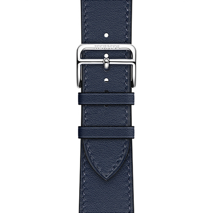Hermès Leather Navy Swift Leather Single Tour