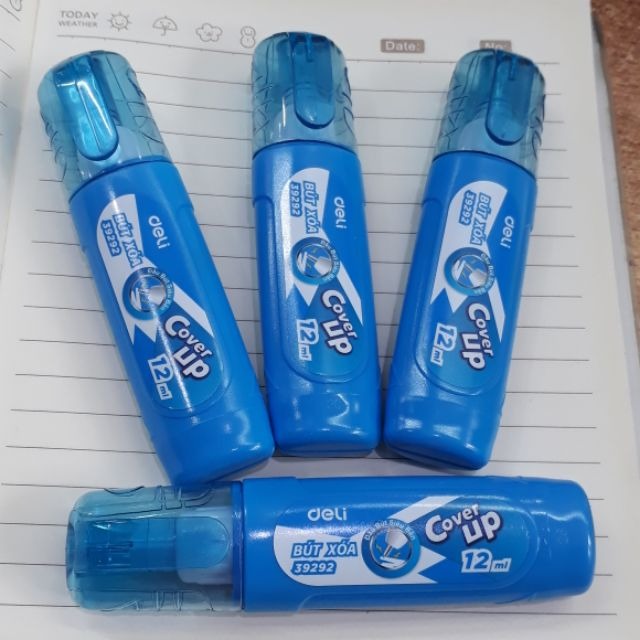 Bút xoá nước 12ml Deli 39292 Tẩy sạch, nhanh khô