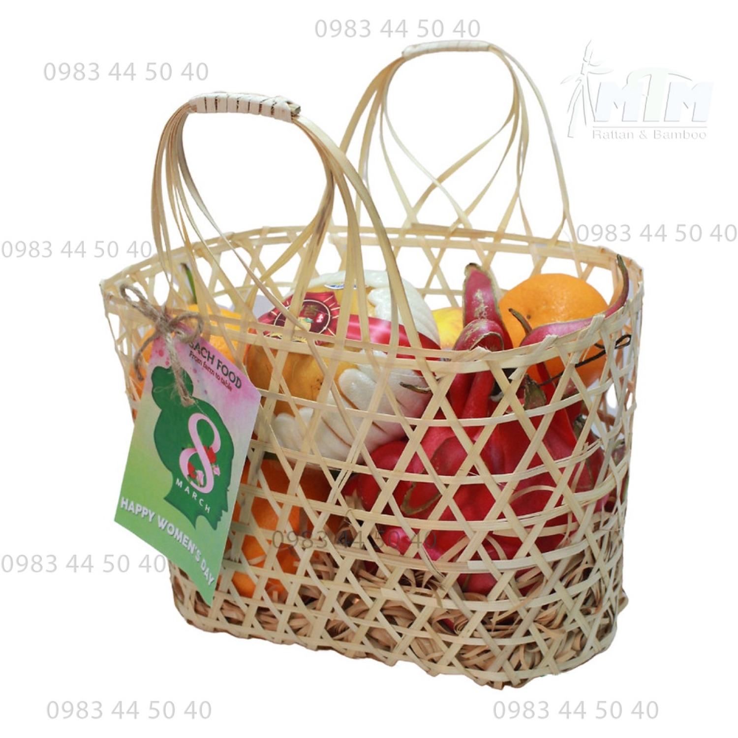 Giỏ tre l Làn tre gói quà tặng.