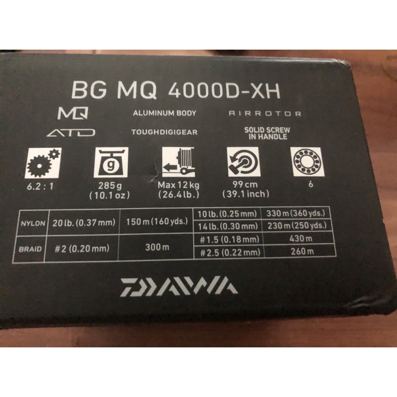 MÁY CÂU CÁ DAIWA BG MQ 4000D-XH
