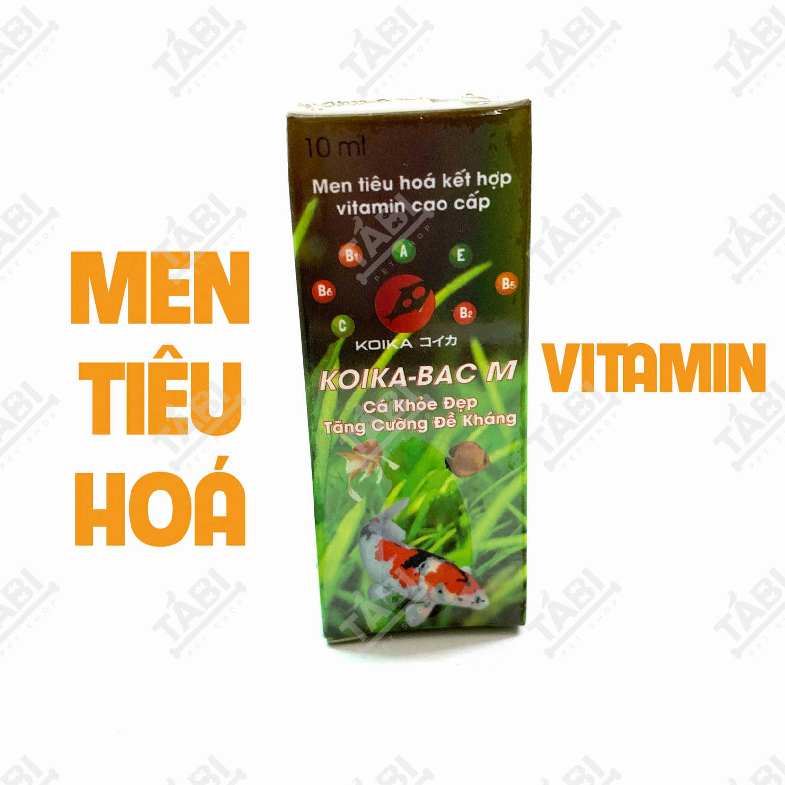 HCMMen Tiêu Hoá Kết Hợp Vitamin Cao Cấp Koika BAC M Cho Cá Cảnh