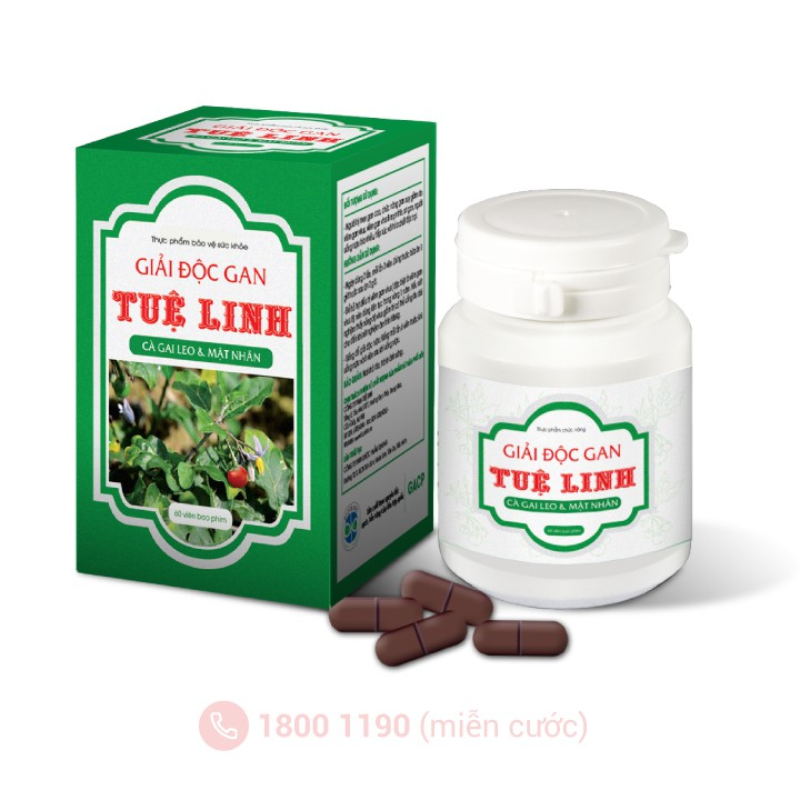 Combo 2 Hộp Giải Độc Gan Tuệ Linh [Tặng 1 Gói Cao Cà gai leo 10g]