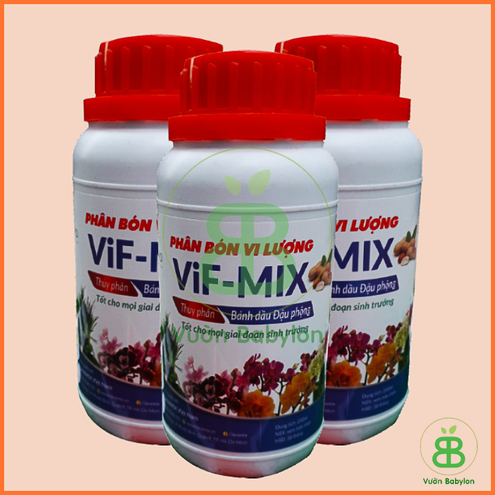 Phân Bánh Dầu Đậu Phộng Vif Mix Chai 250ml