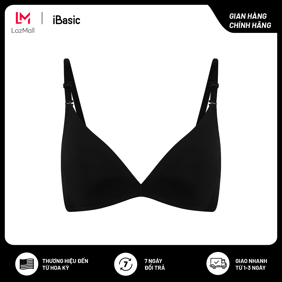 Áo ngực nữ không gọng mút mỏng iBasic BRAW086
