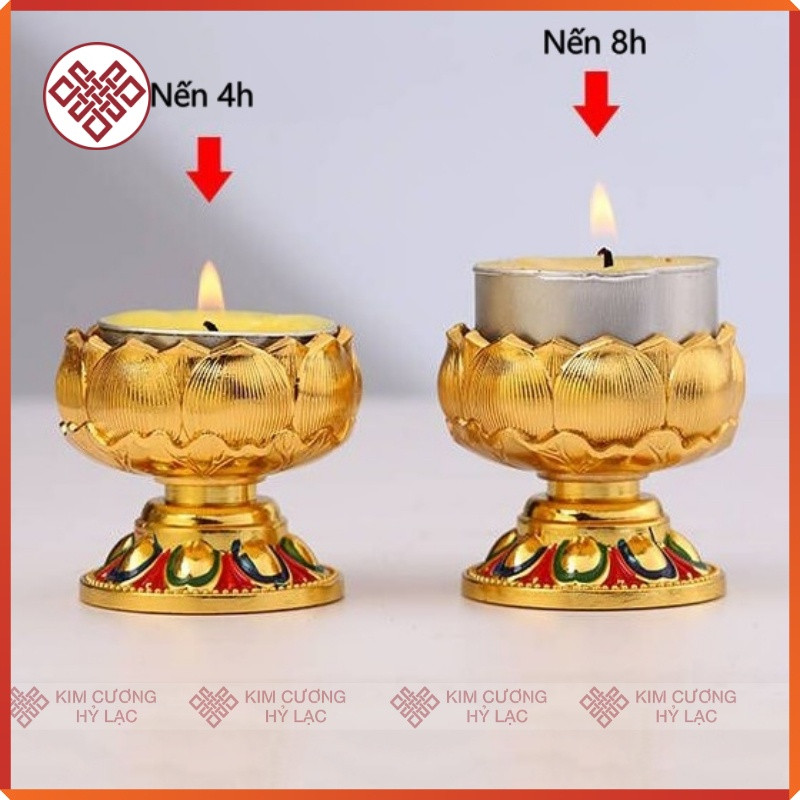 Chân nến cúng Phật đồ thờ cúng mật tông [Kim Cương Hỷ lạc]