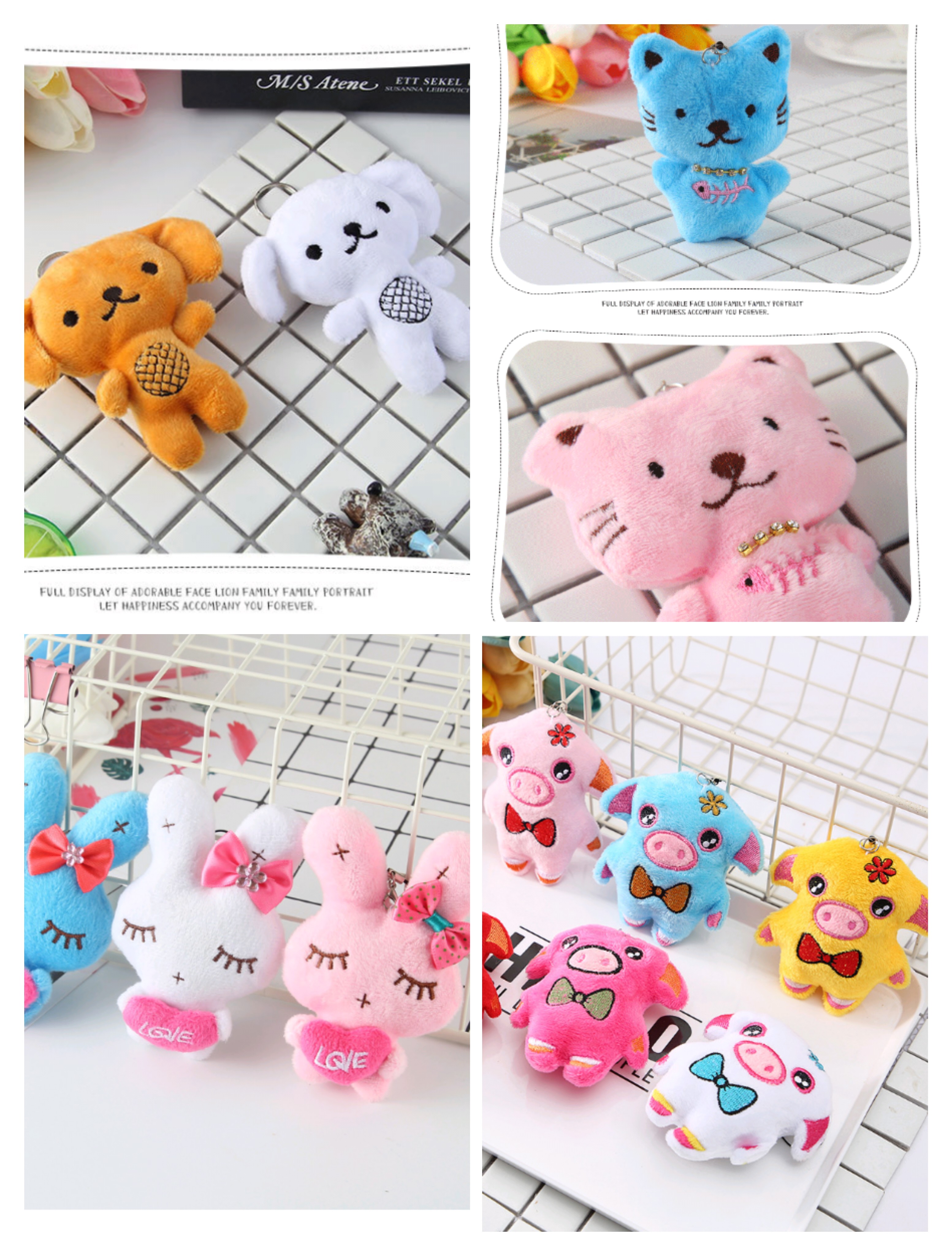 [HCM]thú bông móc khoa mini balo nhiều mẫu size 8 - 12