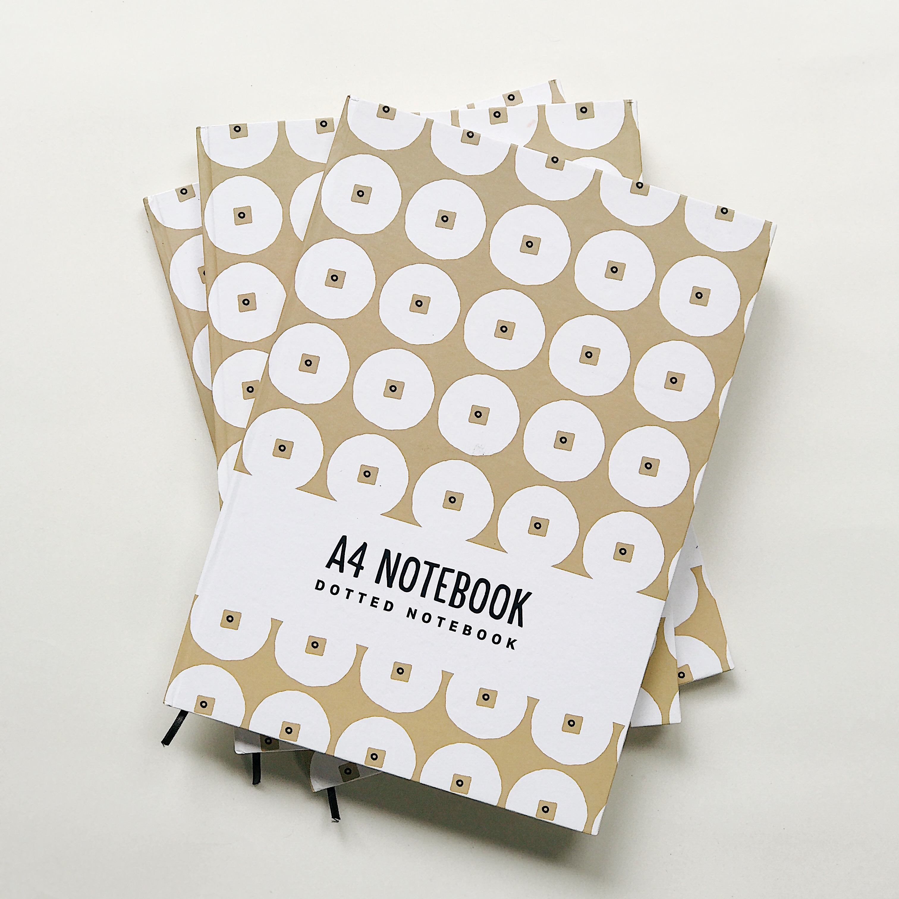 Sổ tay A4 Crabit - Dotted Notebook - Đồng xu nâu