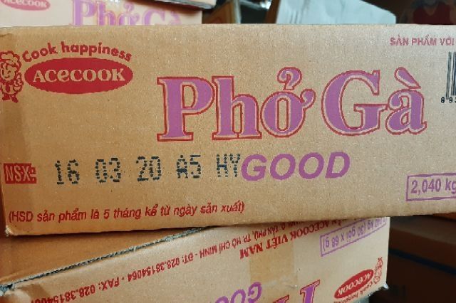 Thùng mì phở gà good Acecook 30 gói