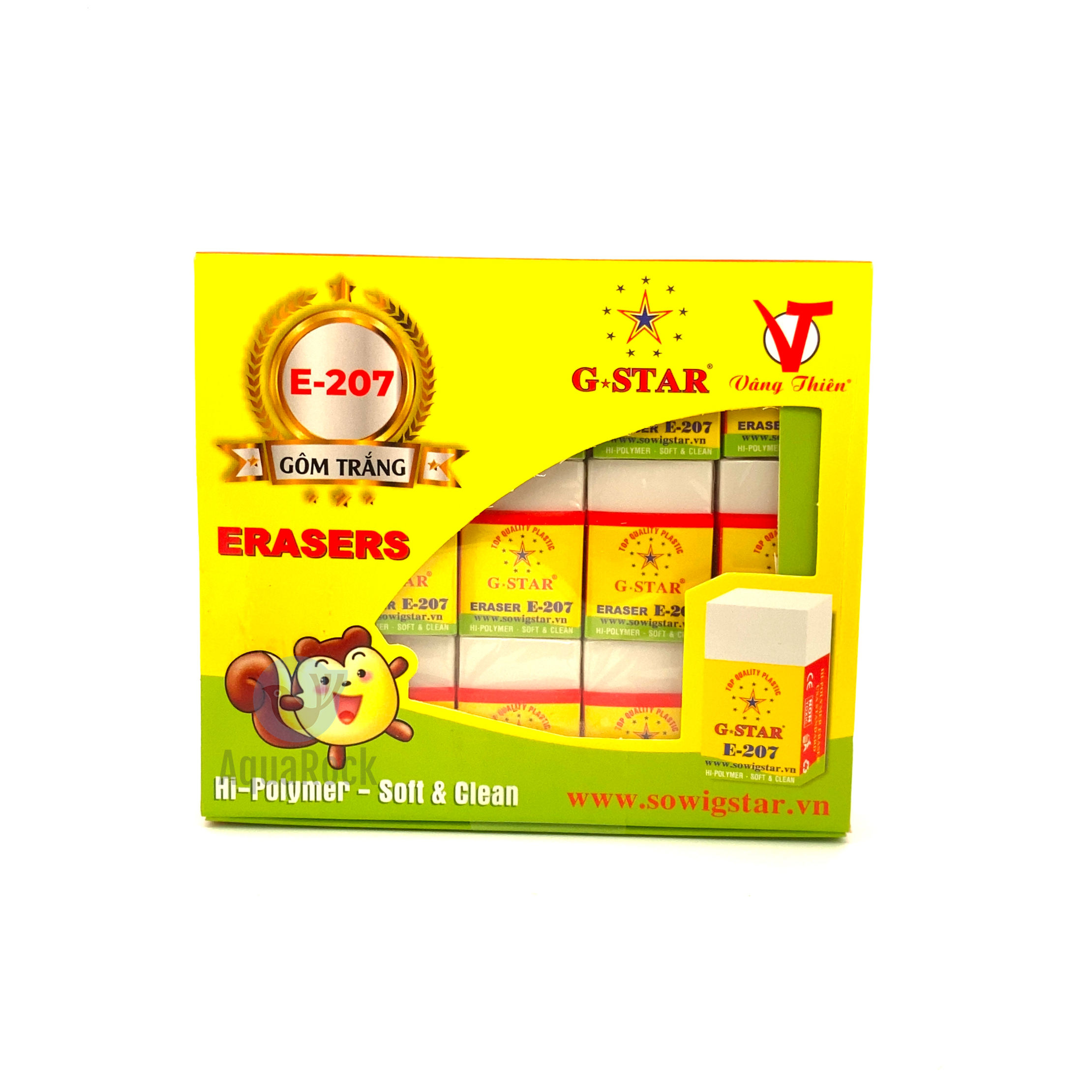 [Lẻ 1 cục] Gôm tẩy xoá Gstar E207 / E-207 ruột trắng