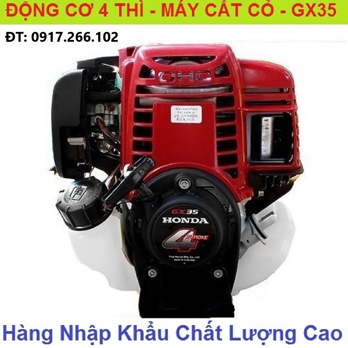 Động cơ máy xăng honda gx35 hàng xịn nhập khẩu - máy cắt cỏ