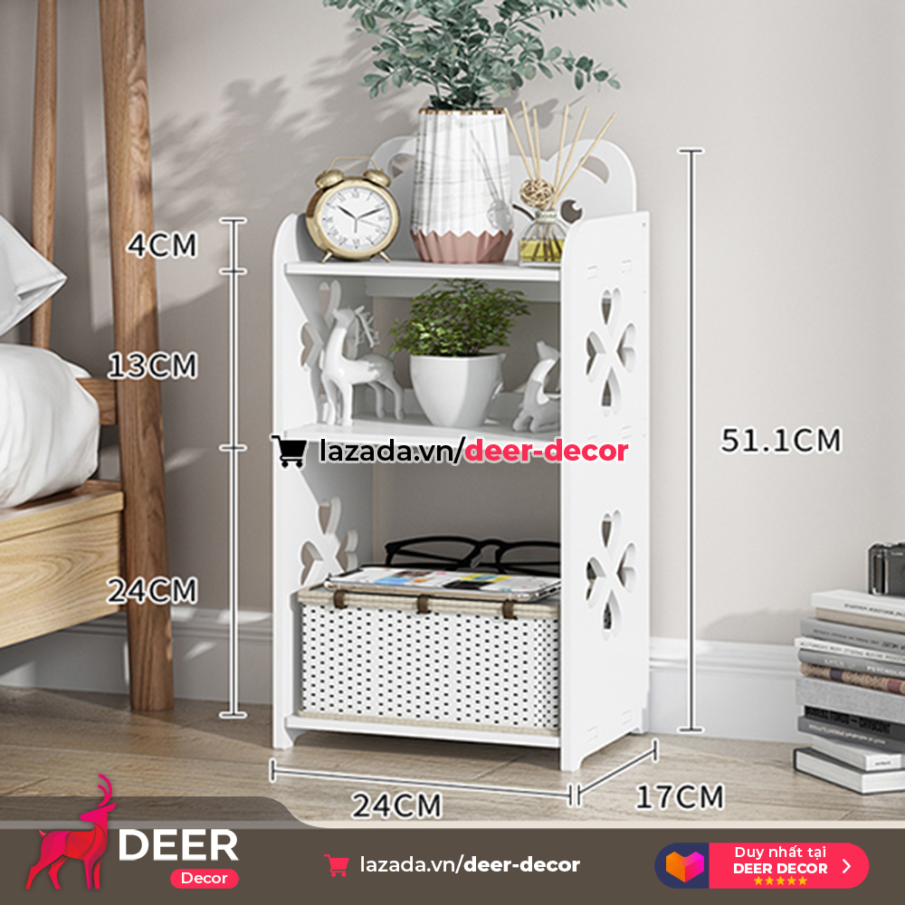 Kệ Để Sách Cho Bé - Kệ Đầu Giường Kitty - DEER DECOR