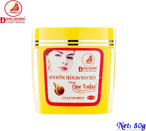 Kem body ốc sên one today trắng da cấp tốc dưỡng trắng da toàn thân không bắt nắng 80g