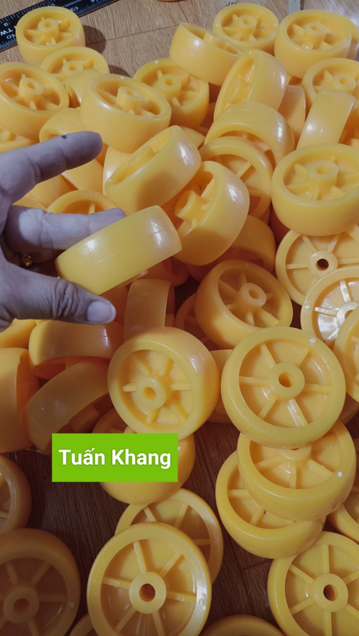 Bánh xe nhựa đường kính 65mm