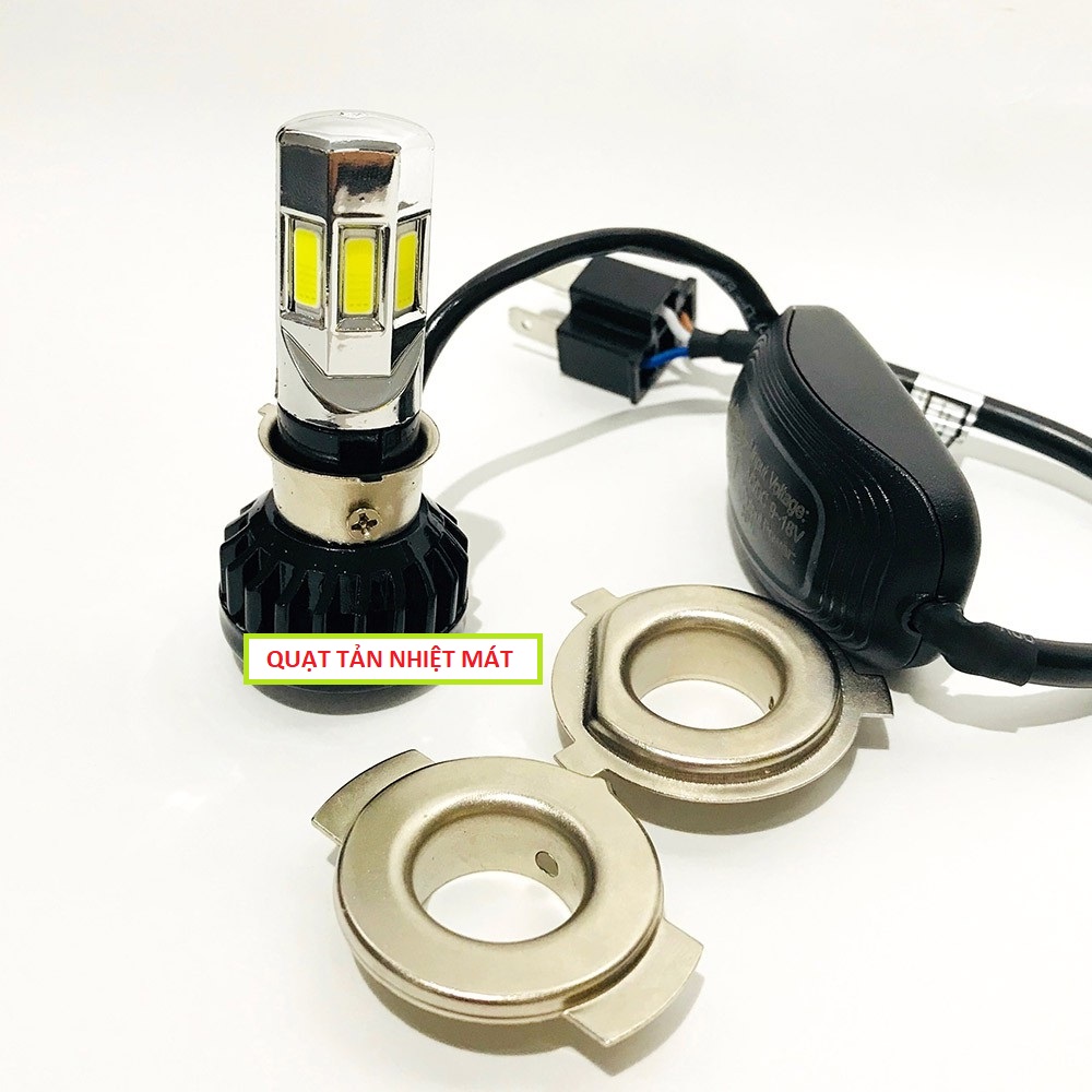 ĐÈN PHA XE MÁY SIÊU SÁNG LED RTD 6 TIM LẮP CÁC LOẠI XE NHƯ ZIN, DEN PHA XE MAY SIEU SÁNG