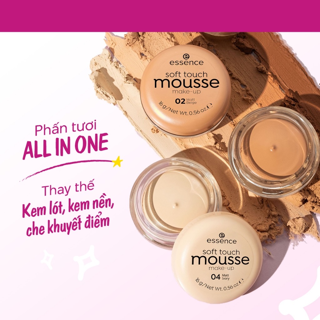 Phấn tươi Đức Essence soft touch mouse ( màu sáng 04)- LYLYGA BEAUTY