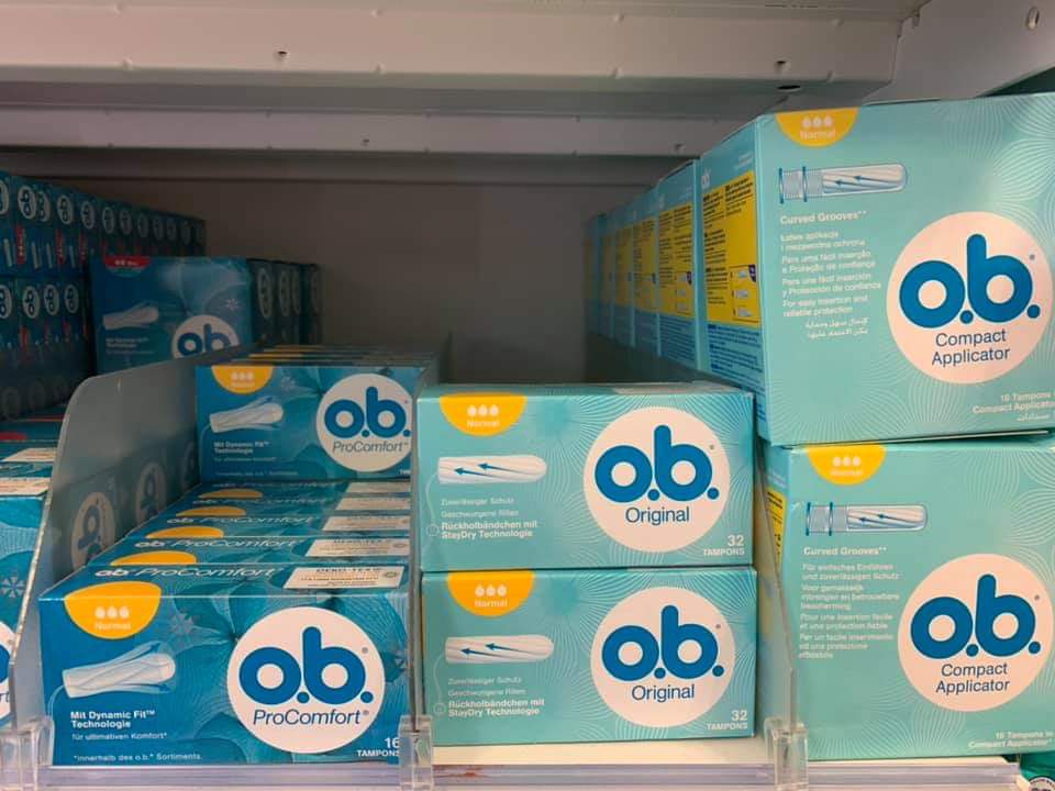Tampon o.b nội địa Đức