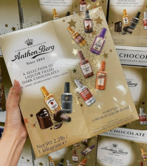 SOCOLA ANTHON BERG DARK CHOCOLATE 64 CHAI ĐAN MẠCH 1KG [Date 8.2023]