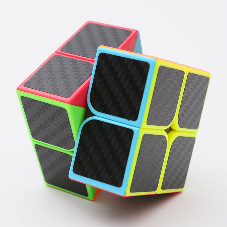 Đồ Chơi Rubik Zcube Carbon 2x2 Sticker - rubik phát triển trí tuệ
