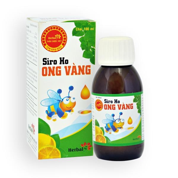 [HCM]Siro Ho Ong Vàng - chai 100Ml