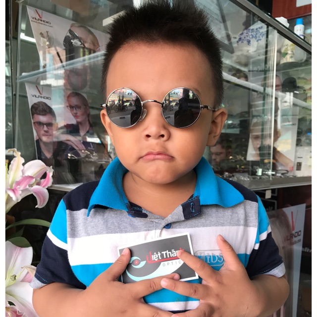 Kính thầy bói ( tặng hộp ) Tròn Xoe Thời Trang Cho Bé