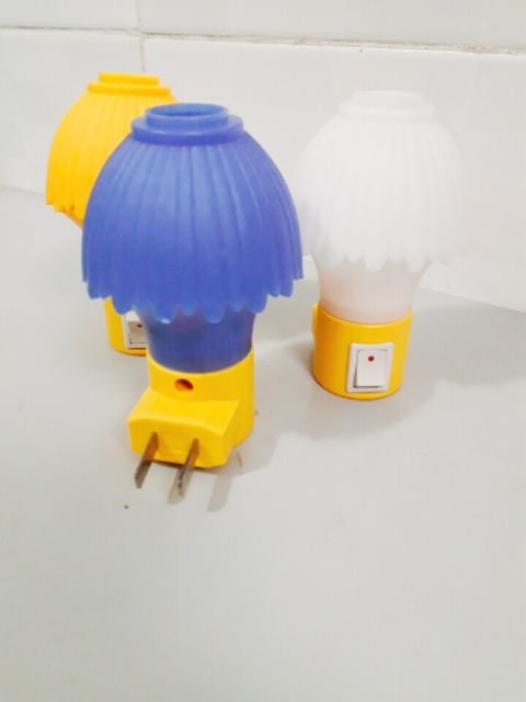 Đèn ngủ cây dù, đui đèn công tắc E12, bóng cana led