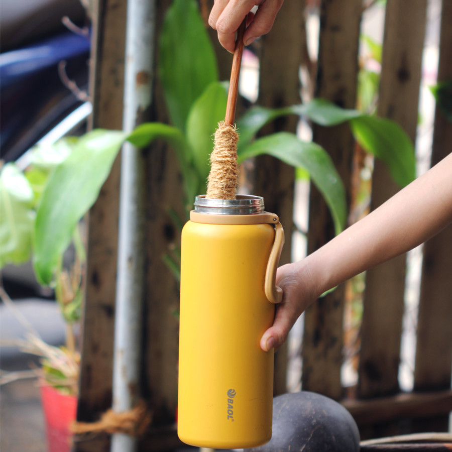 Combo Cây chà rửa + Miếng rửa đa năng