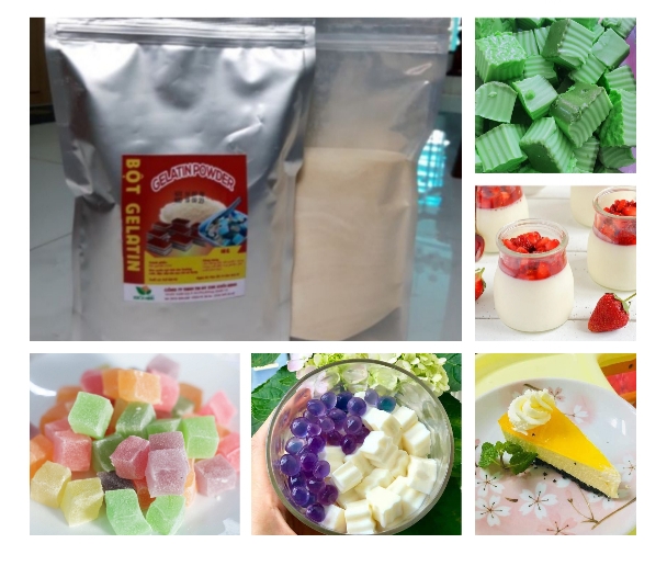 [FREESHIP][HCM] Bột Gelatin THỔ NHĨ KỲ Gói 1KG làm bánh kẹo, chế biến thực phẩm
