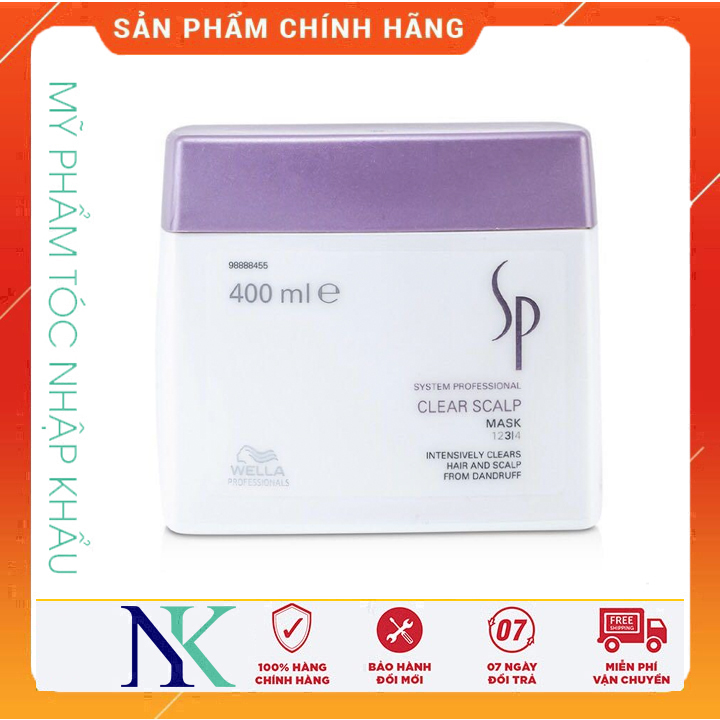 Hấp dầu làm sạch da đầu sp clear scalp mask 400ml