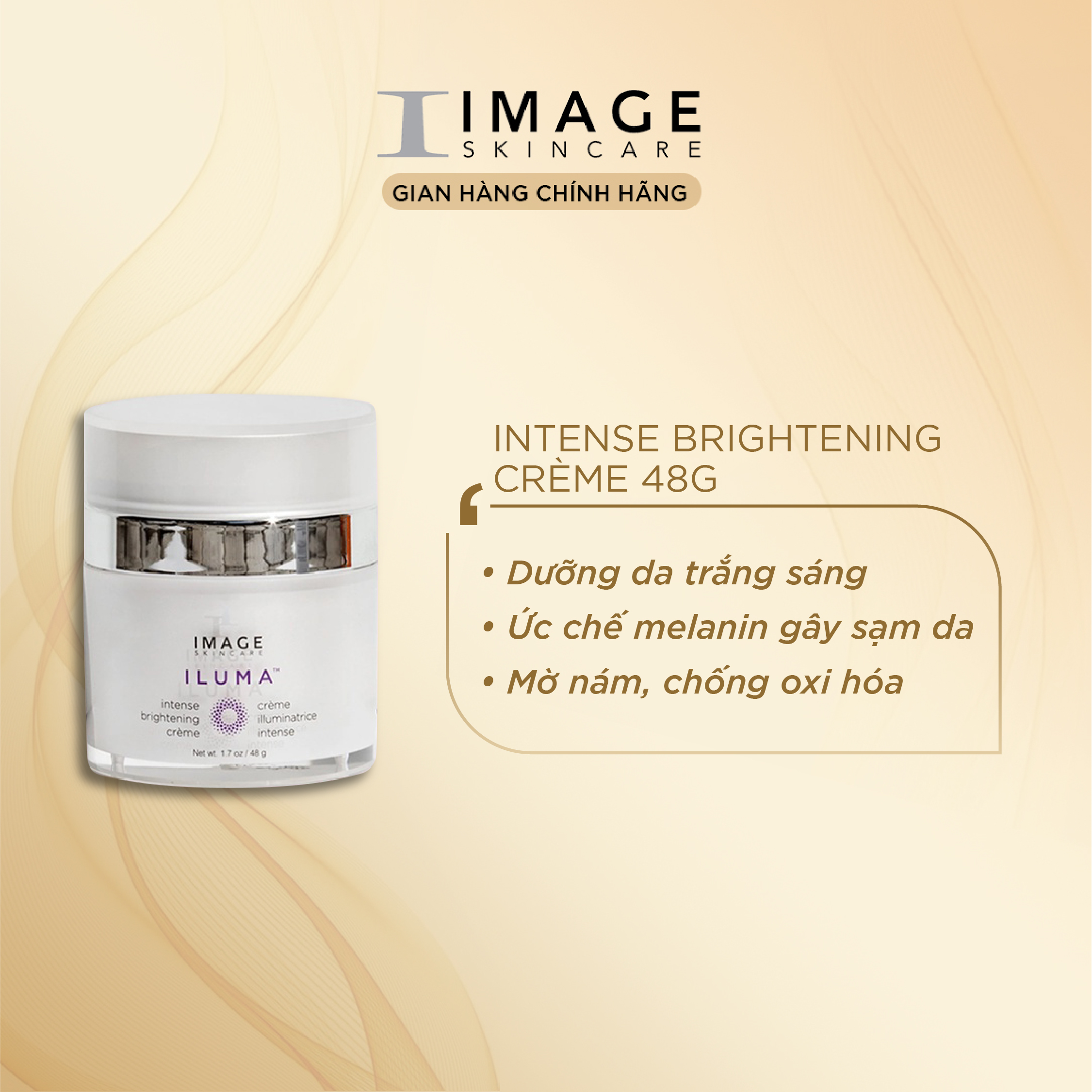 Kem làm trắng sáng da Image Iluma Intense Brightening Creme 48g