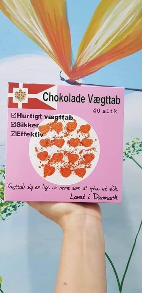Kẹo chocola đỏ giảm cân đan mạch