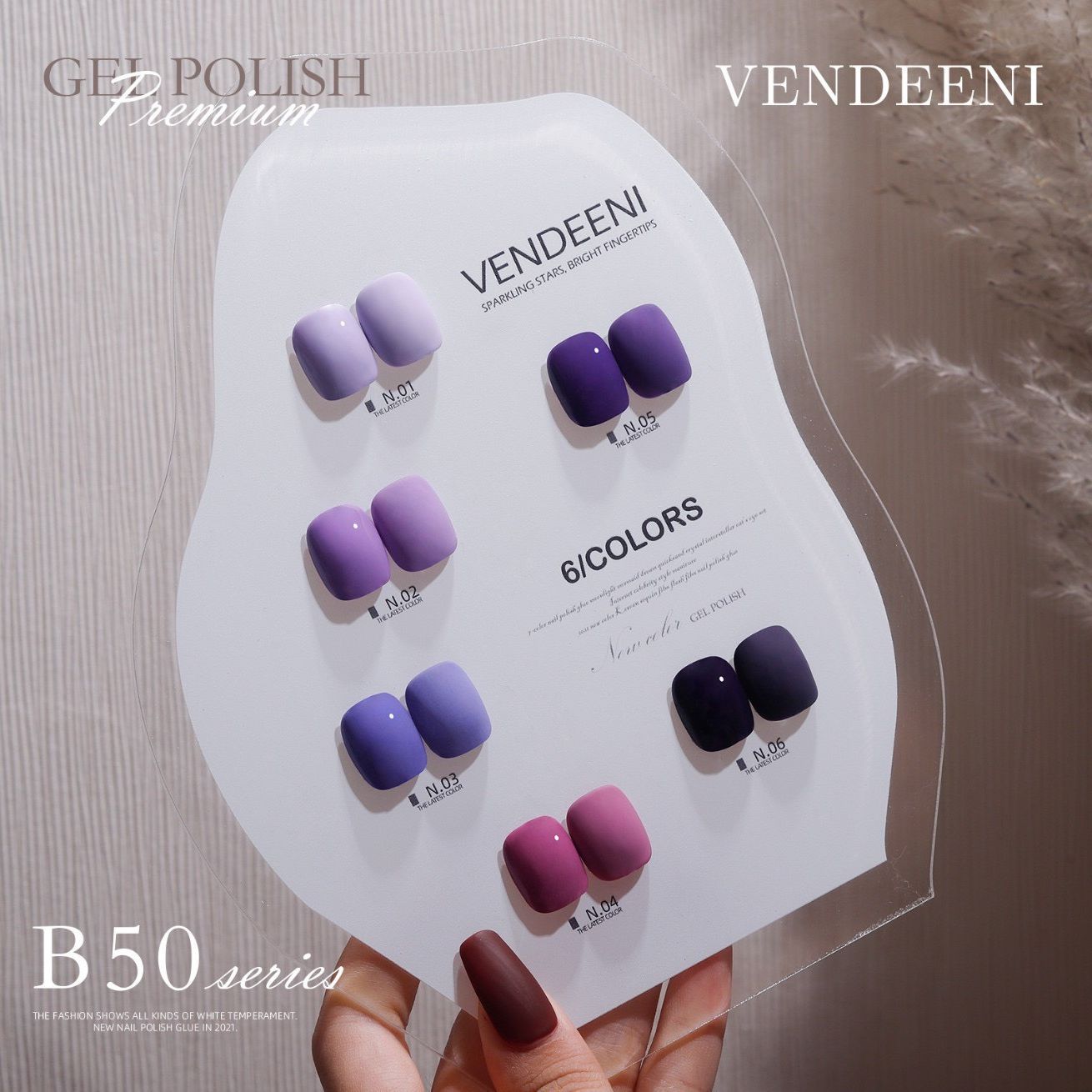 [Sơn Lẻ] Sơn Gel VENDEENI Chai Đỏ 15ml - Mã B50