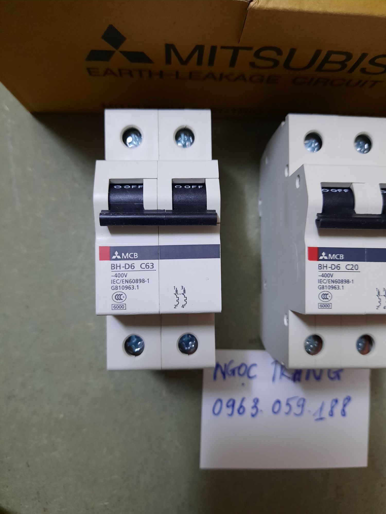Aptomat 2 Pha Misubishii  - Giá 1 Chiếc