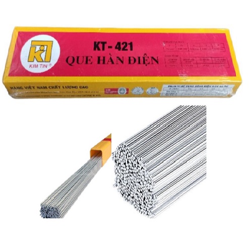 Que hàn sắt que hàn điện kim tín KT-421 ( giá cho Combo 10 que hàn )