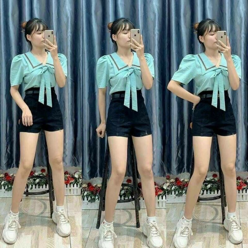 [HCM]Áo kiểu cột nơ BIGSIZE 60 ĐẾN 90 KÝ