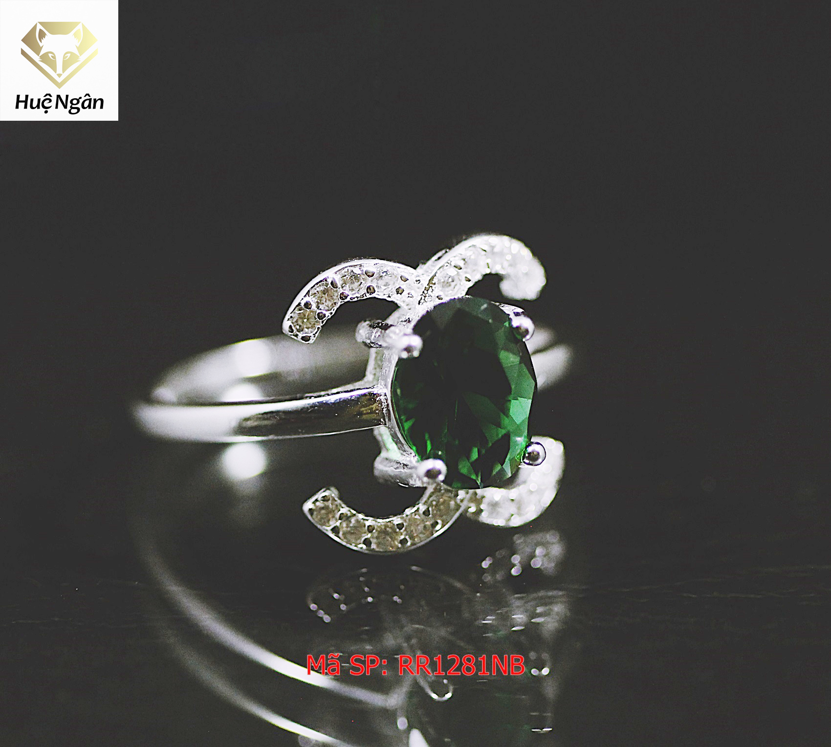 Nhẫn nữ trang sức bạc ý s925 bạc xinh rr1281