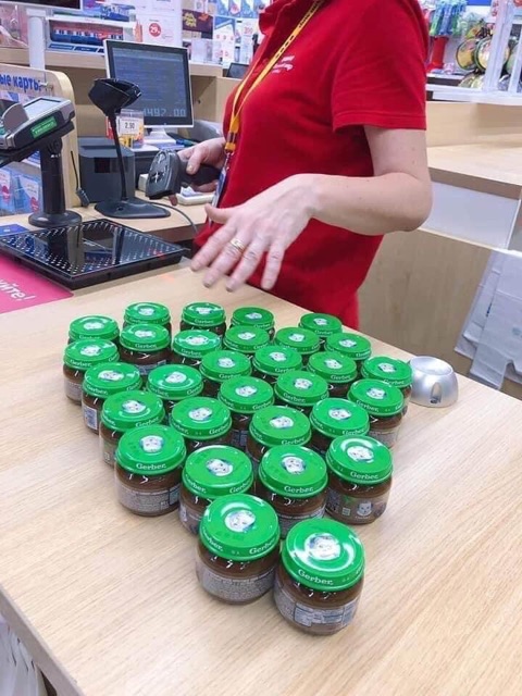 Mận Đen Nghiền Gerber Nga Trị Táo Bón Cho Bé