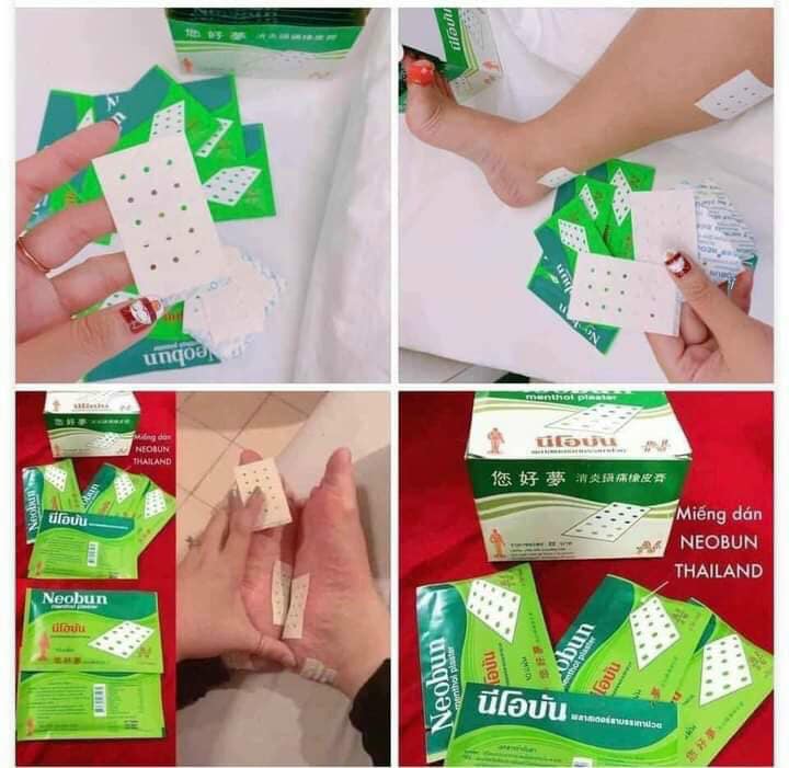 Miếng cao dán giảm đau Neobun Thái Lan