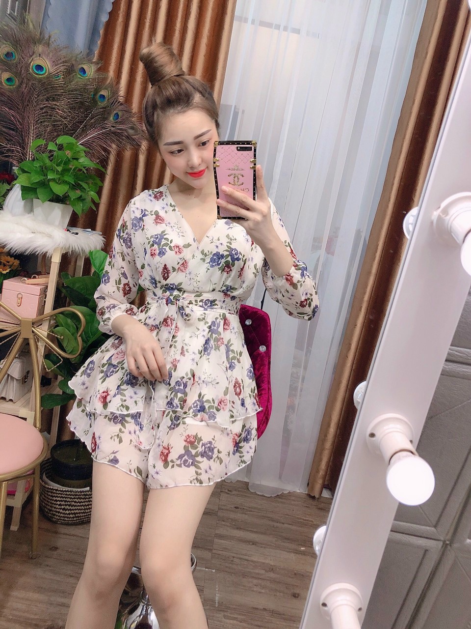[HCM]Set Jump hoa đùi cột nơ - HM