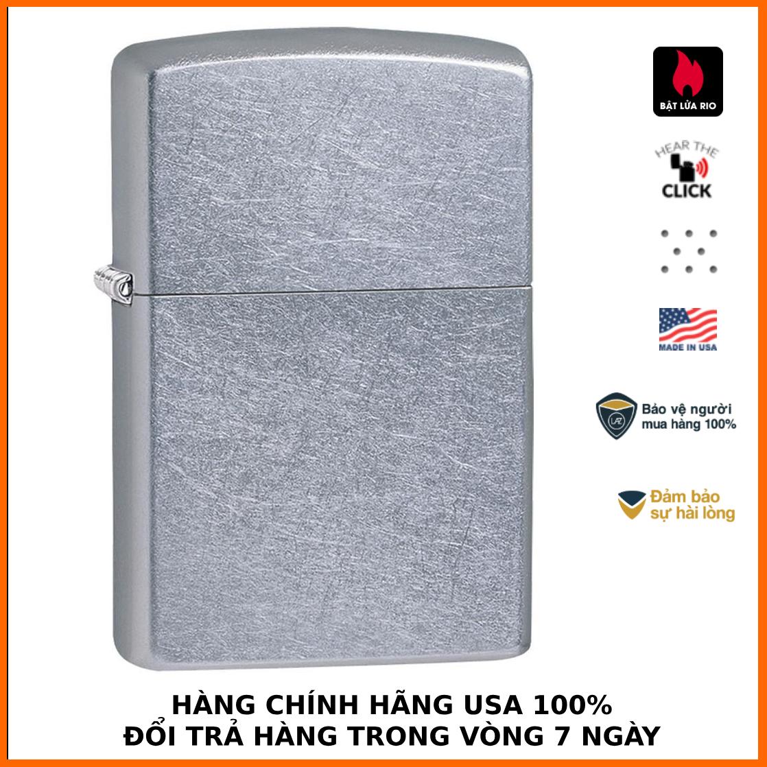 Bật lửa zippo 207 - bật lửa zippo street crôm